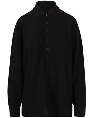 Courreges Polo Shirts - Negro