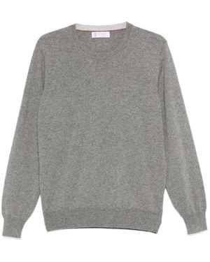 Brunello Cucinelli Round-Neck Knitwear - Gris