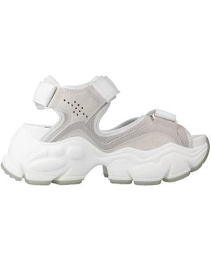Buffalo Flat Sandals - Bianco