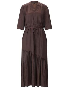 Luisa Cerano Fließendes Midikleid - Braun