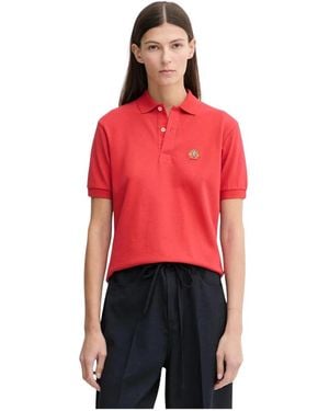 Bally Polo Shirt Met Knoopversiering - Rood
