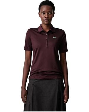 Lacoste Slim Fit Uv-Schutz Stretch Golf-Polo - Rot