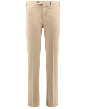 PT Torino Broeken ,Katoen Style Stretch Cotton Master Fit Broeken - Naturel