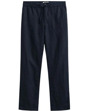 GANT Straight Trousers - Blue