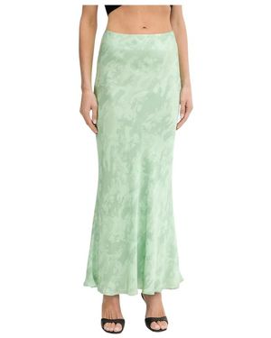 Pinko Rokken ,Groen ,Leer Reimagine Maxi Rok