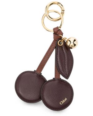 Chloé Symbols Cherry Sleutelhanger - Bruin