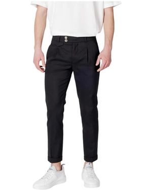 Gianni Lupo Slim-Fit Trousers - Nero