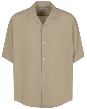 Ami Paris Short Sleeve Shirts - Neutro