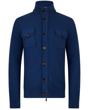 Moorer Dominic Cardigan - Blau