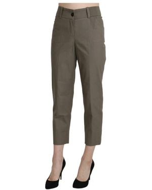 Bencivenga Cropped Trousers - Grey