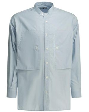 Comme des Garçons Hemdkragenhemd Mit Utility-Taschen - Blau