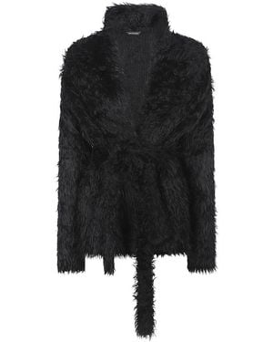 Balenciaga Faux Fur & Shearling Jackets - Black