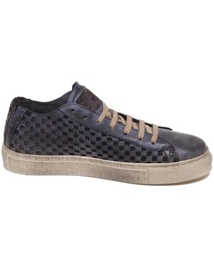 JAKÒ Vintage-Effekt Grauer Schuh Handgefertigt - Blau
