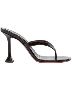 AMINA MUADDI Heeled Mules - Brown