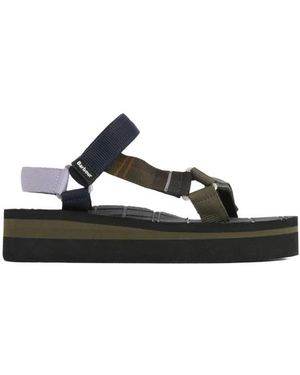Barbour Mila Plateau-Sandalen - Schwarz