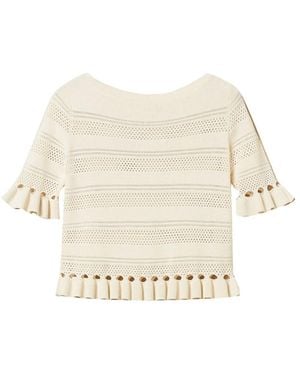 Twinset Round-Neck Knitwear - Natural