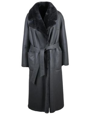 1972 DESA Belted Coats - Negro