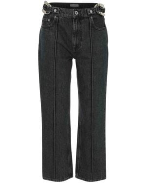 JW Anderson Chain Link Slim Fit Denim Jeans - Black