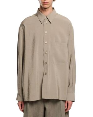 Studio Nicholson Oversized Hemd Mit Aufgesetzten Taschen - Braun