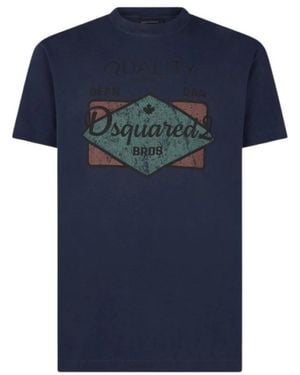 DSquared² New Cool Fit T-Shirt - Blauw