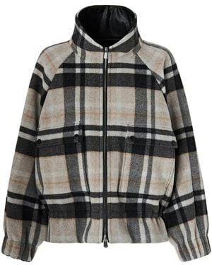 Pinko Jassen ,Grijs ,Borragine Blouson Panno