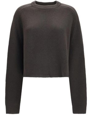 Lisa Yang Truien & Vesten ,Bruin ,Kasjmier Karine Sweater - Zwart