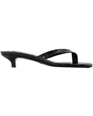 TOTEME Heeled Mules - Negro