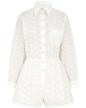 Zimmermann Playsuits - Blanco
