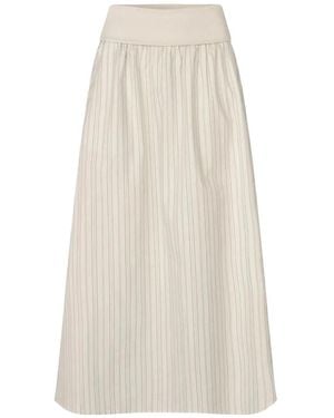 Samsøe & Samsøe Midi Skirts - Blanco
