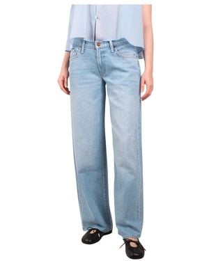 Mother Straight Jeans - Blue