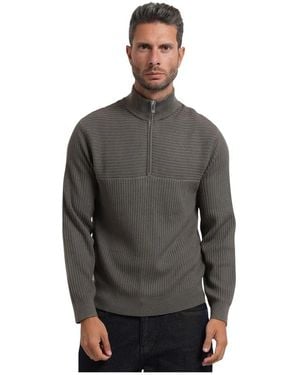 ARMANI EXCHANGE Half-Zip-Pullover - Grau