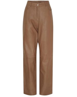 Btfcph Leather Trousers - Marrón