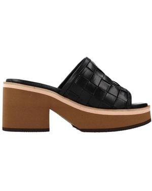 Alpe Heeled mules - Schwarz