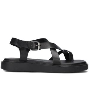 Vagabond Shoemakers Schwarze Ledersandalen Mit Schnalle