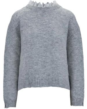 Soallure Round-Neck Knitwear - Grey