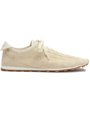 Jacquemus Low-Top Suede Trainers - Natural