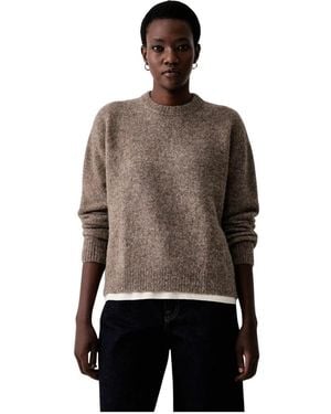 A.P.C. Round-Neck Knitwear - Marrone