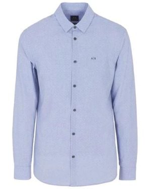 ARMANI EXCHANGE Casual Shirts - Blue