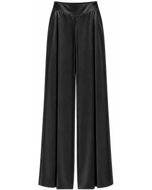 Erika Cavallini Semi Couture Palazzo Hose - Schwarz
