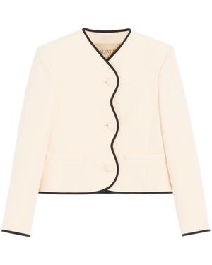 Valentino Jassen ,Wol Crepe Couture Jacket - Naturel