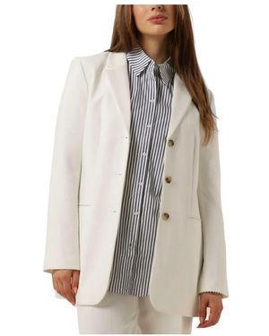 Modström Jassen ,Wit ,Slim Blazer - Grijs