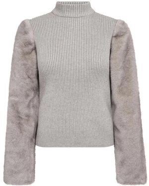 co'couture Rollkragenpullover - Grau