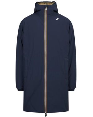 K-Way Jassen ,Blauw ,Polyester Jacob St Warm Double Parka