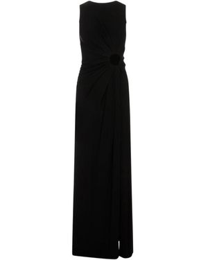 Sportmax Kleedjes ,Zwart ,Maxi Kleedjes
