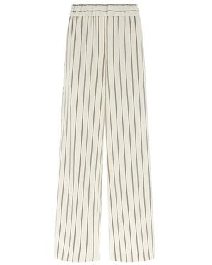 Peserico Wide Trousers - Natural
