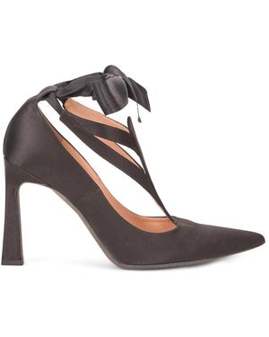 Alberta Ferretti Schoenen ,Bruin ,Leer Schoenen Met Hoge Hak
