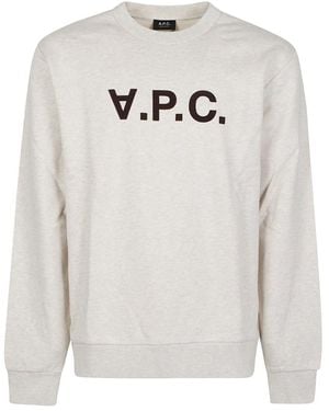A.P.C. Hoodies & Sweatvesten ,Katoen Standard Grand Vpc Sweatshirt - Grijs