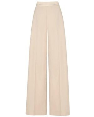 D.exterior Wide Trousers - Natural