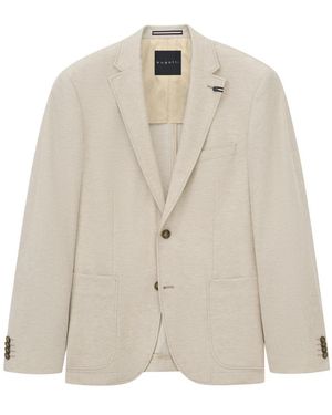 Bugatti Jersey Jas Met Patchzakken - Naturel