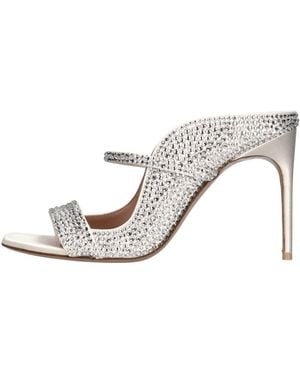 Malone Souliers Heeled Mules - Metallic